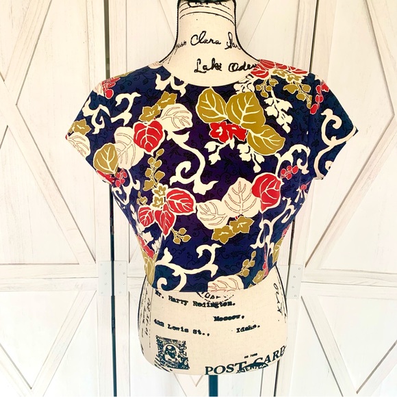 Zara Tops - SOLD | Zara Fitted Ivy Cropped Blouse Sz L